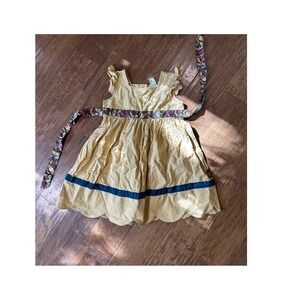 Matilda‎ Jane size 8 Secret Fields Love Me Mustard Yellow Scallop dress Size 8